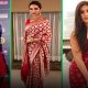 Try this way of wearing a red saree in Navratri! Look different from everyone else