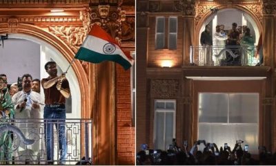 in-kolkata-durga-puja-pandal-like-lords-balcony-sourav-ganguly-reached-and-hoisted-the-tricolor