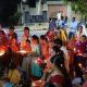 Mahaarti and Rasgarba were organized by Vishwanath Yuva Mandal in Sihore Patel Pham area.
