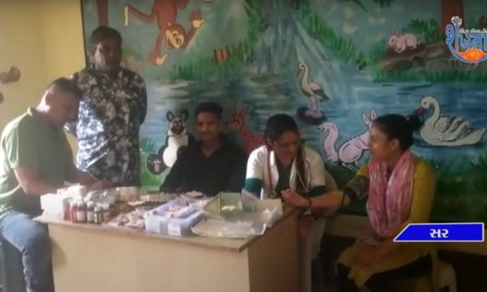 Finally the health department reached Sir village of Sihore and did a proper examination of the children.