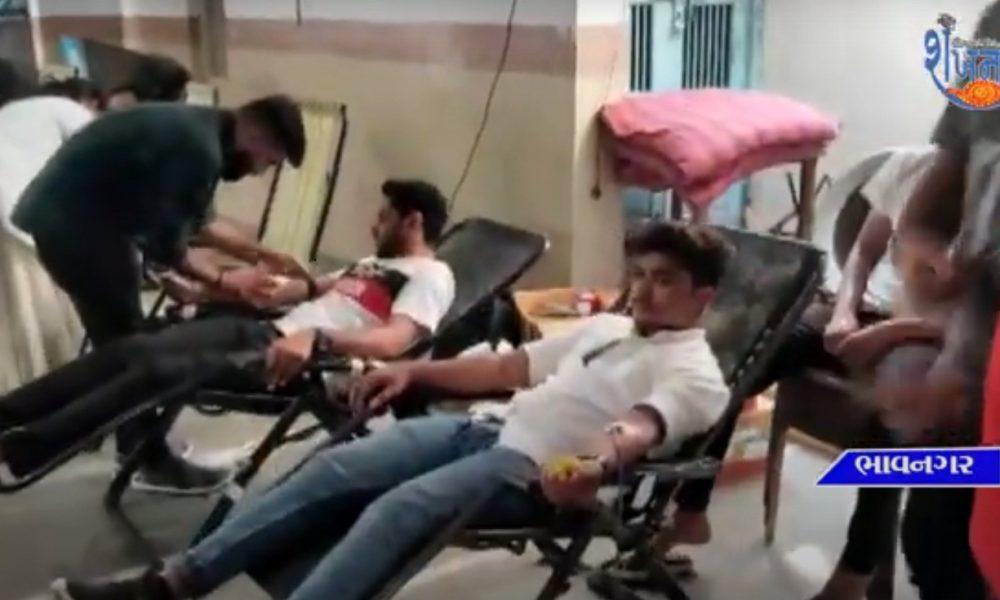 The 9th blood donation camp was held by Jamiat Ulma A Hind Bhavnagar.