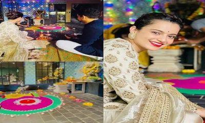 From Kangana Ranaut to Shilpa Shetty, these hotties make their own Rangoli on Diwali