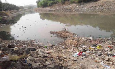 gautami-river-check-dams-in-sihore-overflowed-with-polluted-water