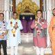 Union Law and Justice Minister Kiren Rijiju paying darshan at Mahuva Swaminarayan Temple