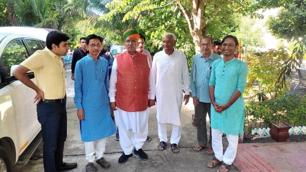 Union Minister Shri Arjunram Meghwal visiting Sanosara Lokabharati