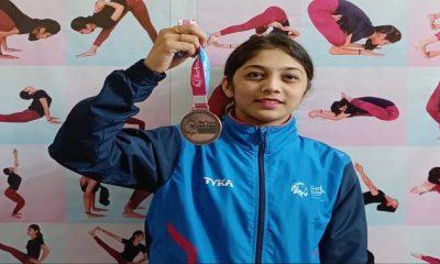 Bhavena's daughter Janvi Mehta won a bronze medal in the 36th National Games