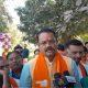 At Bhavnagar Jashonath Chowk, Abedkar's statue was garlanded by Jitubhai Vaghani.