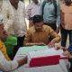 AAP's candidate Ramesh Parmar filled the nomination form for Garhda assembly seat.