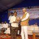 Shankhnad associate journalist Haresh Pawar was honored by Vajubhai Vala