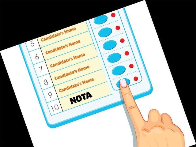 NOTA can be used if no candidate is selected