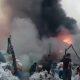 Fierce fire broke out in Bhavnagar's plastic godown, fire brigade vehicles reached the spot