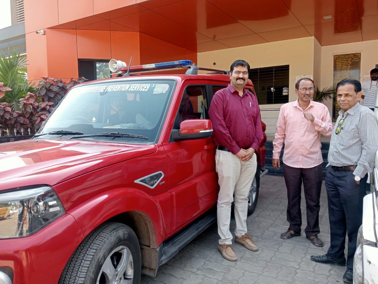 Officials of Bhavnagar Disaster Management visited Sihore Municipal Fire Department