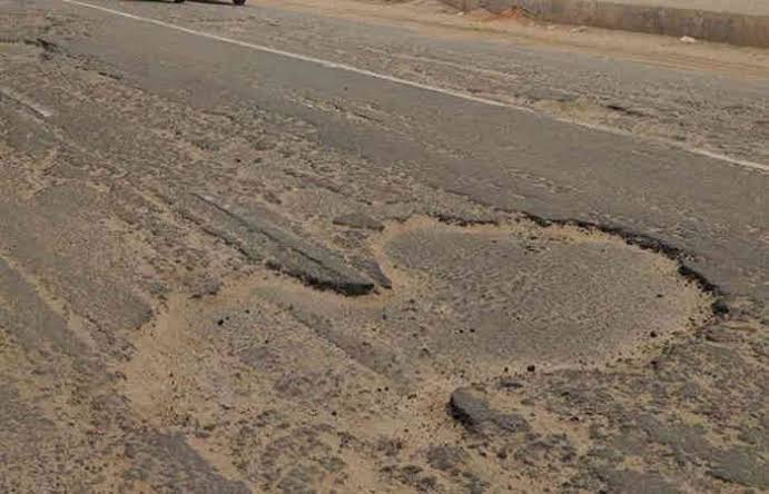 Ruined road and potholes near Rajpara bump in Sihore: fix immediately