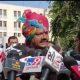 Bhavnagar city BJP candidate Jitu Vaghani voted with his family.