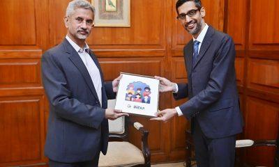 Google CEO Sundar Pichai meets External Affairs Minister Jaishankar, discusses digital transformation