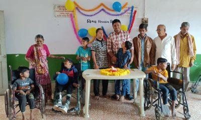 World Disability Day celebration by disabled children in Talaja