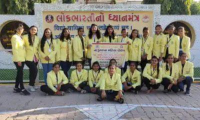 Students of Sanosara Lokabharti Nandkunwarba Mahila College, Sihore visited