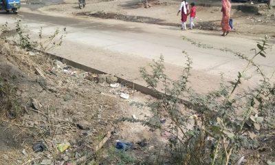 The CC road side constructed from Tana Chowkdi of Sihore to Leelapir needs to be filled with soil