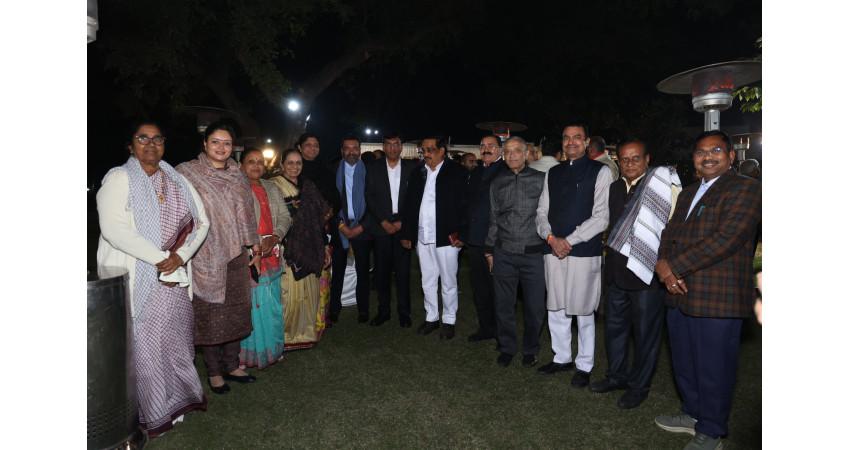 After the victory in the Gujarat Legislative Assembly, Gujarat MPs held a get-together in Delhi