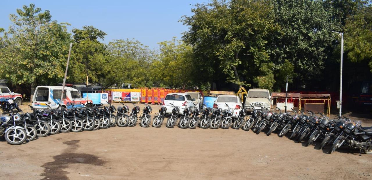 A person was caught with 32 stolen motorcycles from Bhavnagar