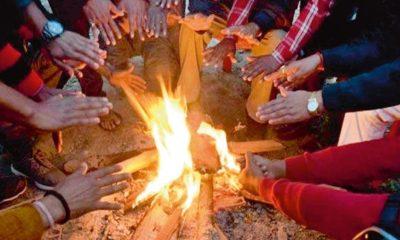 A bone-chilling cold wave across the district along with Sihore - people shivered in the cold