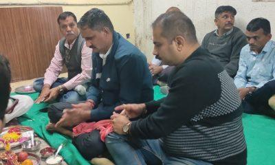 A religious atmosphere arose where grievances were heard; Katha of Lord Satyanarayan was held at Sihore Police Station