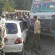 Accident between truck and near Sihore Mamlatdar office - luckily no casualty