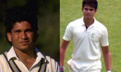 Arjun Tendulkar in his father's footsteps, scored a century on Ranji debut, a feat Sachin did in 1988