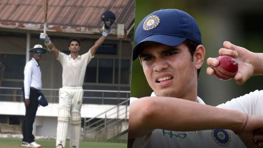 arjun-tendulkar-excelled-with-ball-and-bat-in-ranji-debut-touched-the-100-mark-for-the-second-time-in-a-single-match