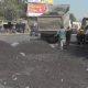 Road work started near Sihore Tana Chowkdi.