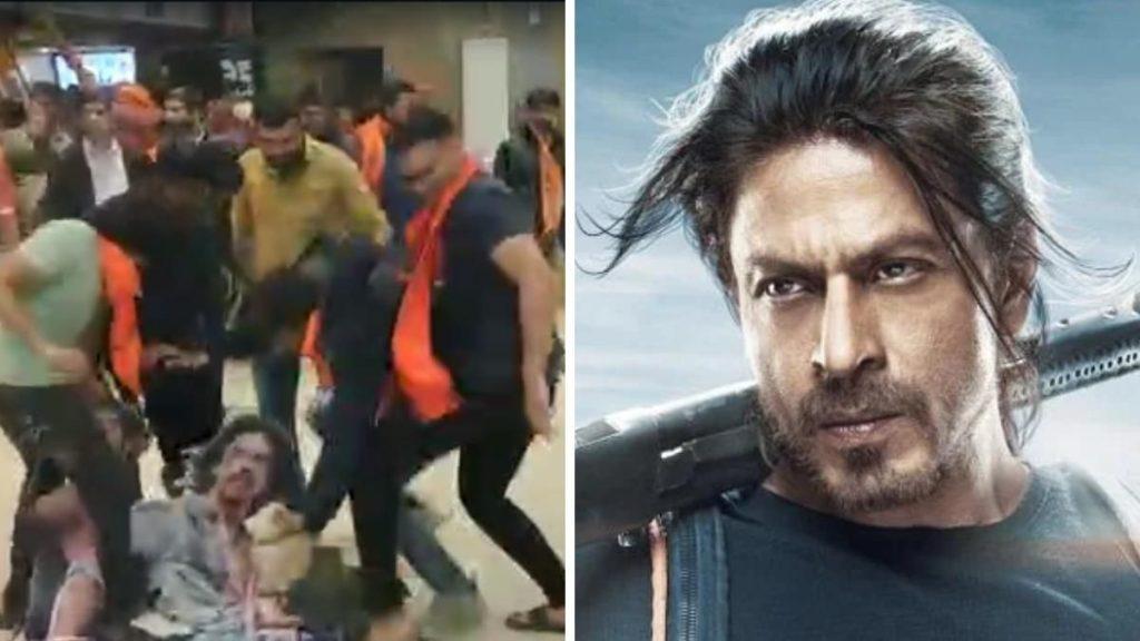 Protest against film 'Pathan' in Ahmedabad, commotion in malls, posters of Shahrukh Khan torn