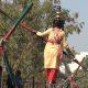 A helpless mother with a belly-crawling baby showed dangerous stunts near Sihore municipality.