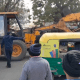 Demolition activities were carried out in the presence of police commissioner and staff at Bhavnagar Nawapara.