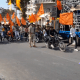 A procession was taken out on the occasion of the birth anniversary of Bhavnagar Veeramadhanta.