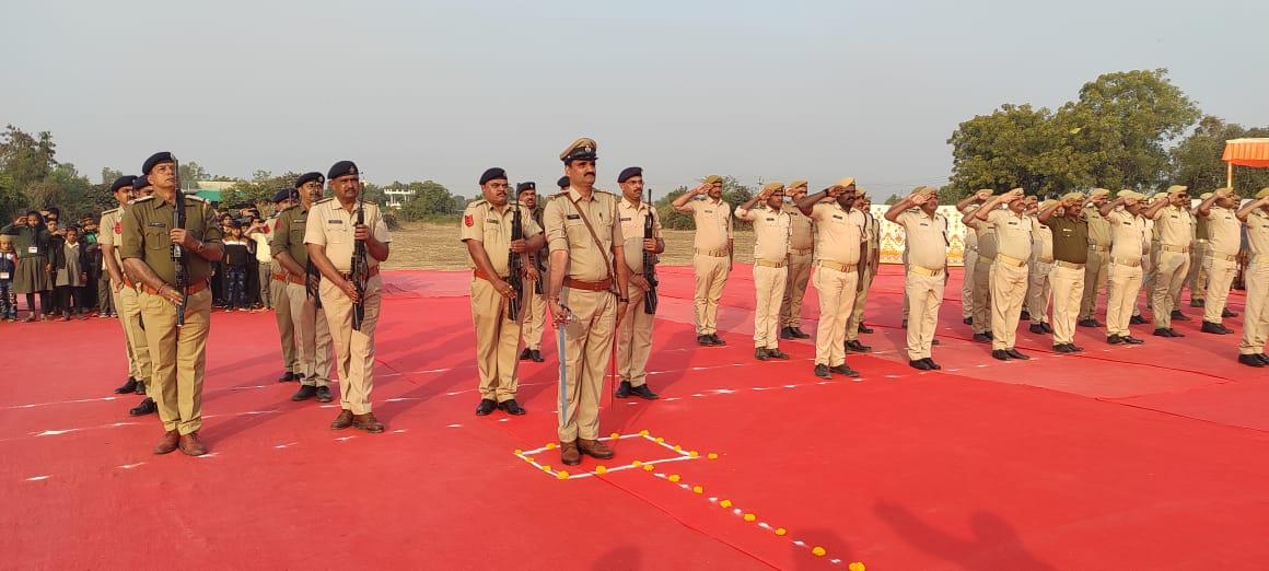 Grand Celebration of 74th Taluka Level Republic Day at Rajpara Khodiyar, Sihore - Day Collector Dilip Singh Vala unfurled the National Flag