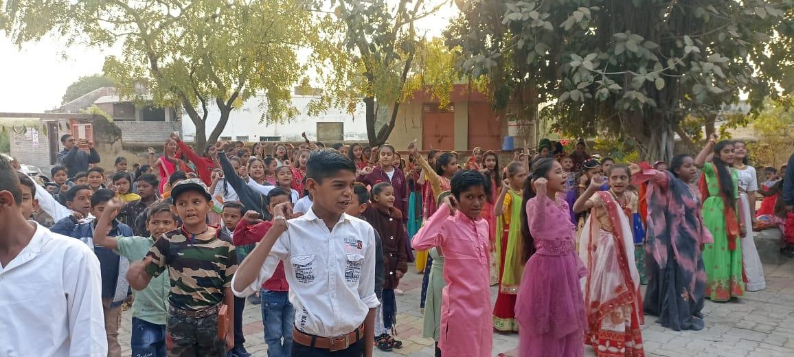 Republic Day celebration in Khambha village of Sihore