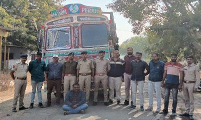 A man was caught with a truck full of cattle near Dhola