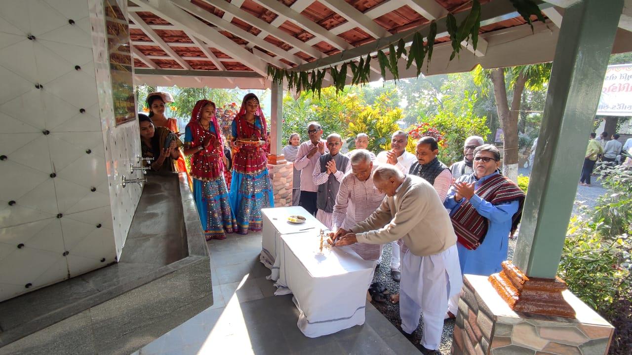 Vimal water temple inaugurated at Gramdakshinamurthy Lokshala at Ambala in Sihore taluk
