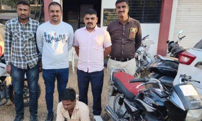 Man from Sodavdara caught with stolen motorcycle near Khodiyar Mandir Chowkdi in Sihore