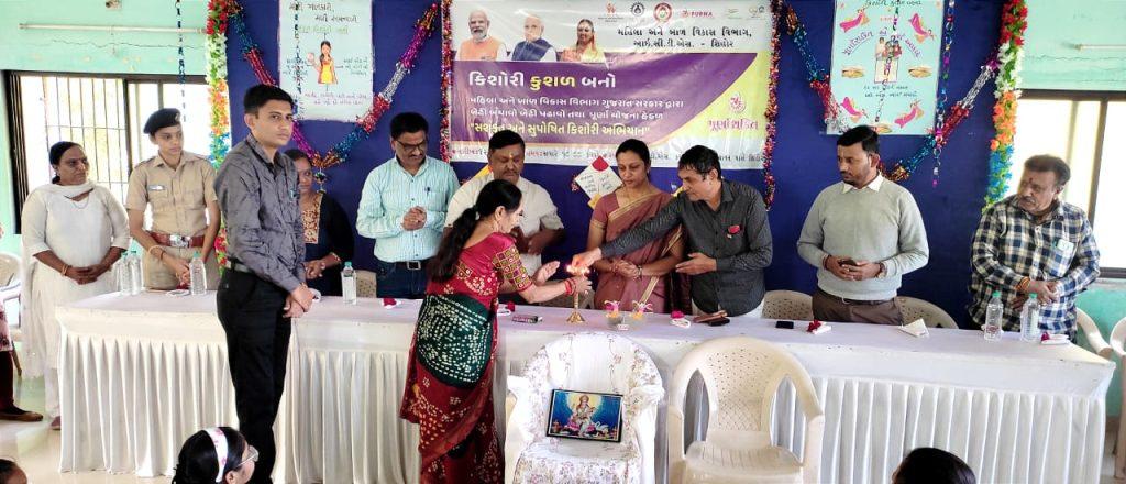 A Kishori Kushal Be Empowered and Well-Nourished Kishori Abhiyan Fair was held in Sihore