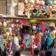 On the eve of Uttarayan in Sihore, customers thronged to buy kite-strings