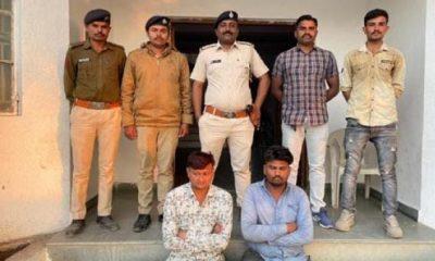 Liquor cutting truck caught near Talaja in bitter cold: Two arrested with liquor worth 8.40 lakhs