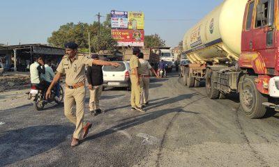 The matter reached the Chief Minister and the system came to a standstill; Bismar road work started around Tana Chowkdi of Sihore