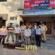 A man was caught with a quantity of foreign liquor from Wajad Seem Wadi of Malwan village in Songadh, Sihore.