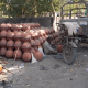 Sale of mats made of clay continues in Sihore as heat begins.