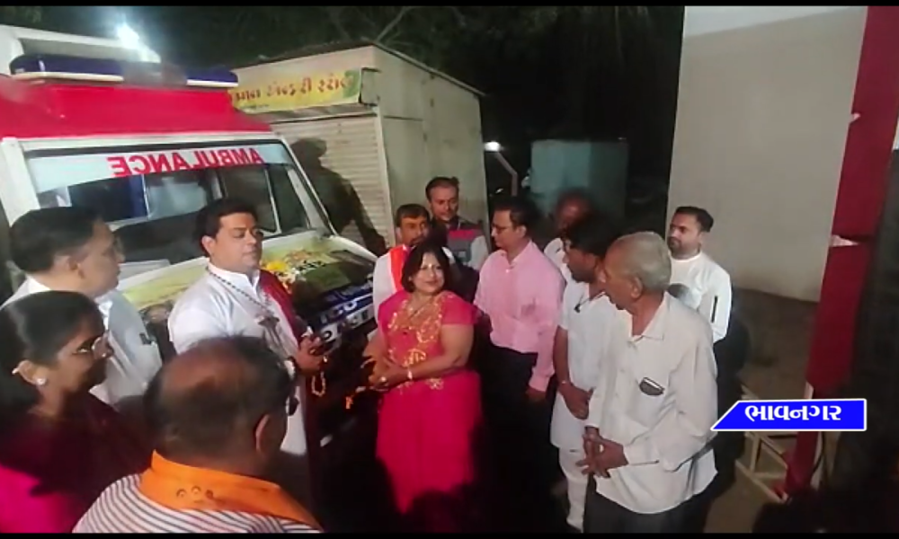 Dr. Pratikshaben Trivedi presented an ambulance for the patients with complete success...