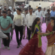 A dinner meeting was held at Sanosara village of Sihore taluka under the chairmanship of Hon'ble Collector Mr. Bhavnagar.