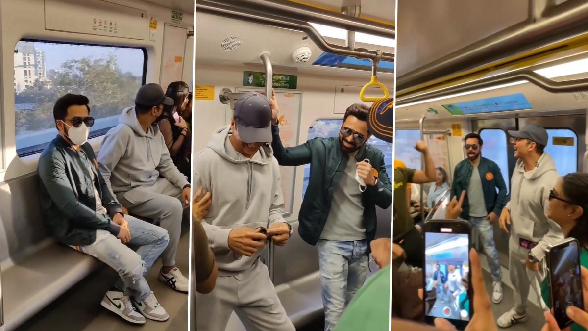 Akshay-Emran: Akshay-Emran rode the metro to promote 'Selfie', danced with the passengers