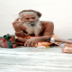 Venerable Mahant Devlok of Gandhari Ashram on Tana Road in Sihore misses