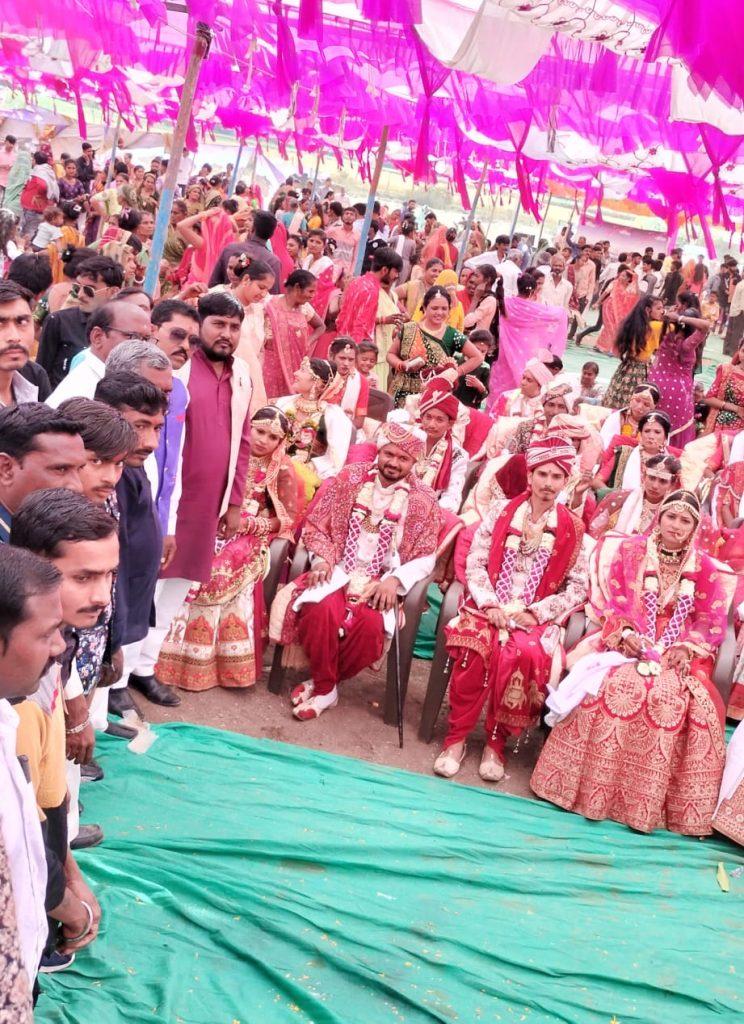 jai-velnath-group-and-samast-chuwaliya-koli-thakor-samaj-group-marriage-committee-organized-group-weddings-at-jessar